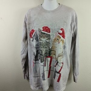 Women's medium Christmas kitten shirt